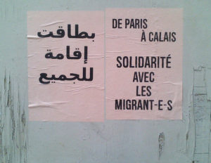 Affiche dans les rues du 18e arrondissement de Paris, juillet 2015. © Rafael Flichman